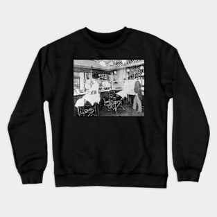 New York City Barber Shop, 1895. Vintage Photo Crewneck Sweatshirt